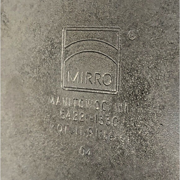 Mirro 2 Qt & 1 Qt Sauce Pan Vintage USA Non-Stick Aluminum Wooden Handle w/ Lids - Picture 10 of 16